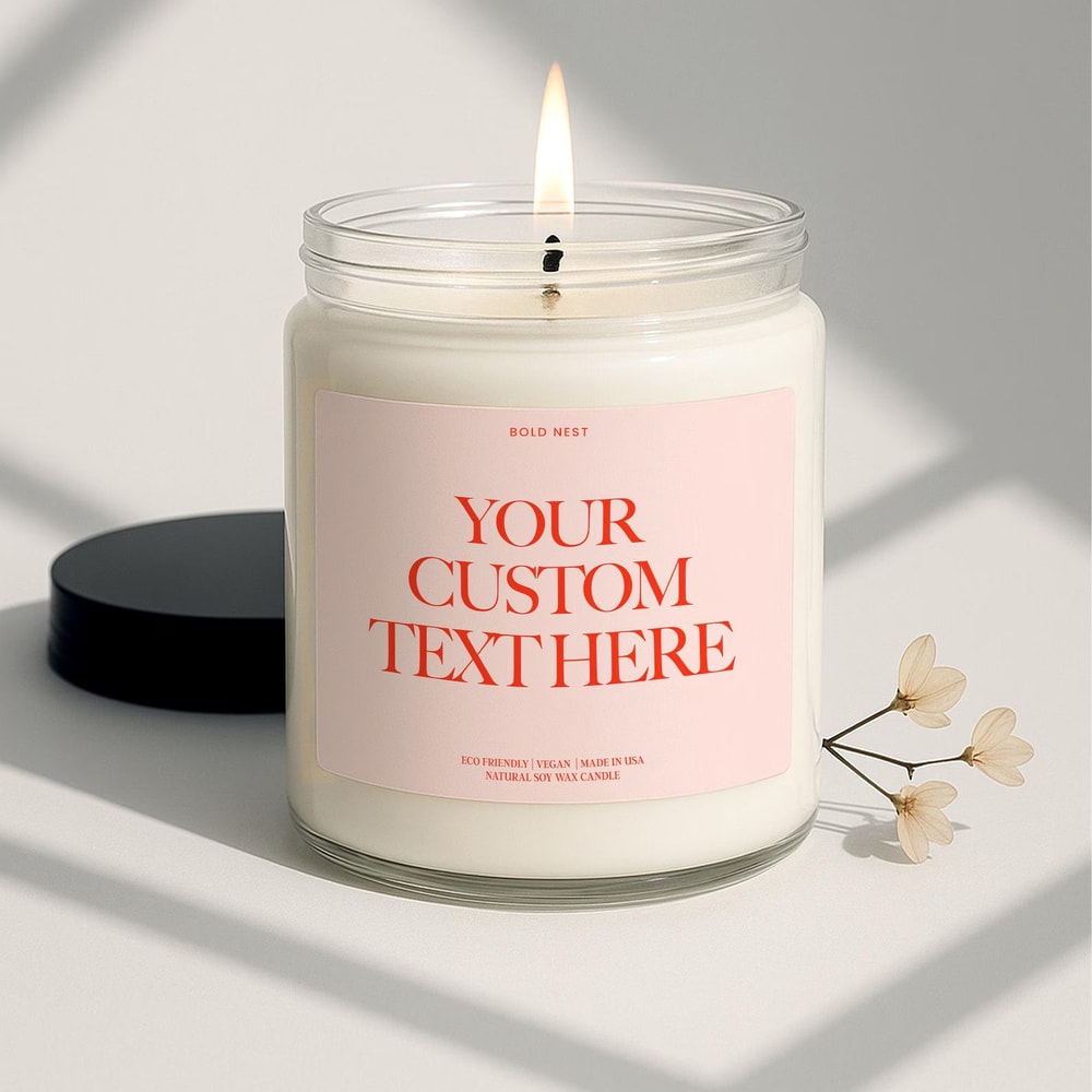 Custom Blank Label Candle Private Label Candle Custom Logo Personalized Soy Candle Gift For Best Fr 0
