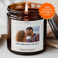 custom photo candle personalized picture candle bridesmaid proposal gift anniversary birthday engagement graduation