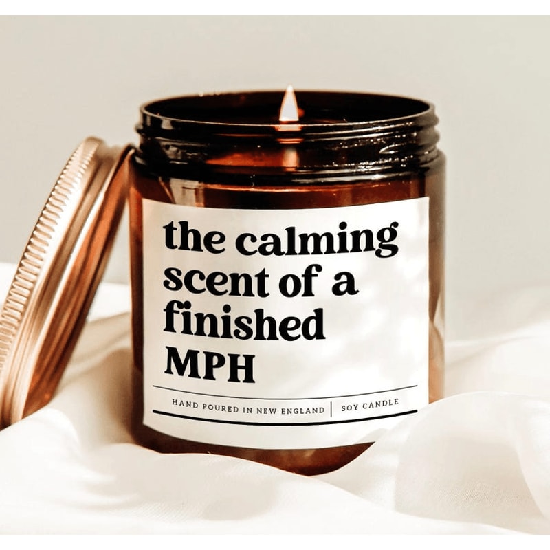Finished MPH Candle MPH Graduation Gift Public Health Graduation Candle Funny MPH Degree Gift 0
