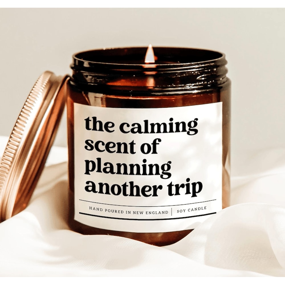 Travel Lover Candle Vacation Planning Gift Wanderlust Candle Funny Travel Candle Gift 0