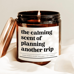 travel lover candle, vacation planning gift, wanderlust candle, funny travel candle gift