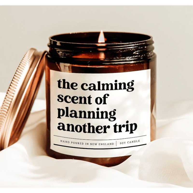 Travel Lover Candle Vacation Planning Gift Wanderlust Candle Funny Travel Candle Gift 0