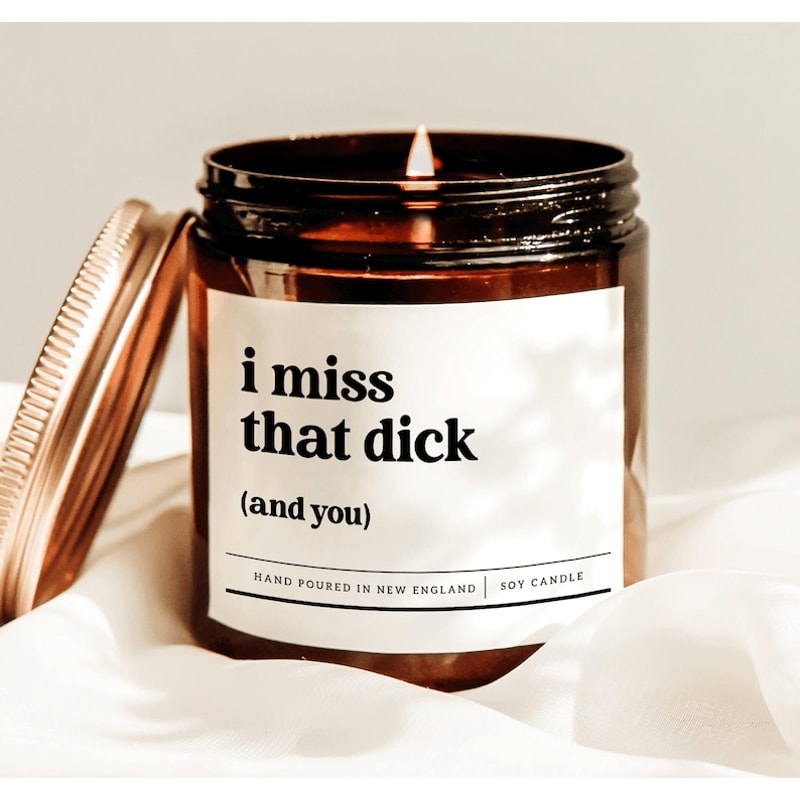 Funny Long Distance Relationship Candle Naughty Boyfriend Gift Romantic Adult Candle 0