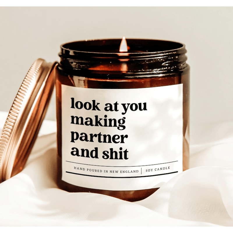 Funny Partner Promotion Candle Law Firm Promotion Gift CPA Partner Gift Coworker Candle 0