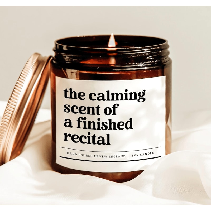 Recital Gift Candle Music Student Gift Dance Recital Candle Funny Performer Gift 0