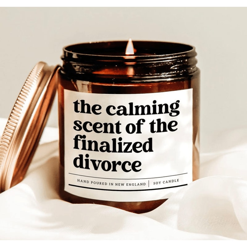 Funny Divorce Candle Divorce Party Gift Newly Divorced Gift Freedom Celebration Candle 0