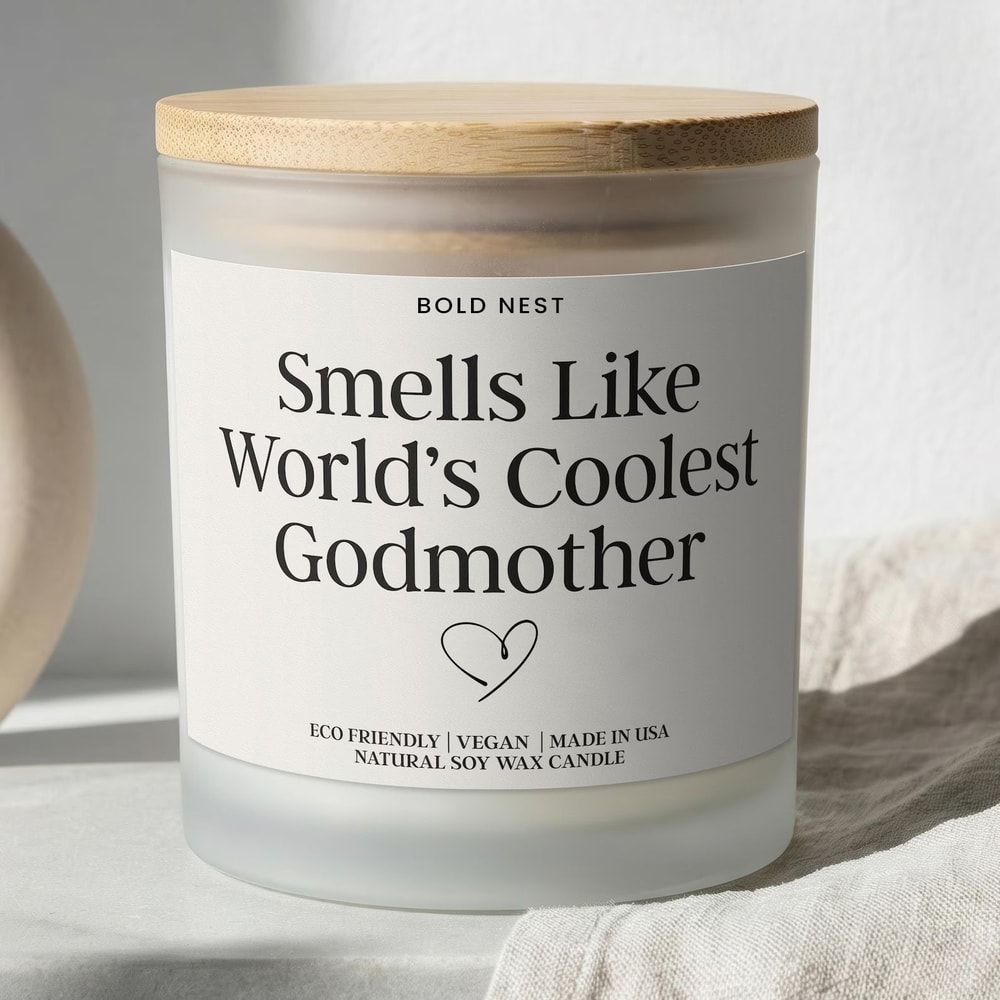 Funny Godmother Gift Candle Handmade Family Appreciation Keepsake Decor 0