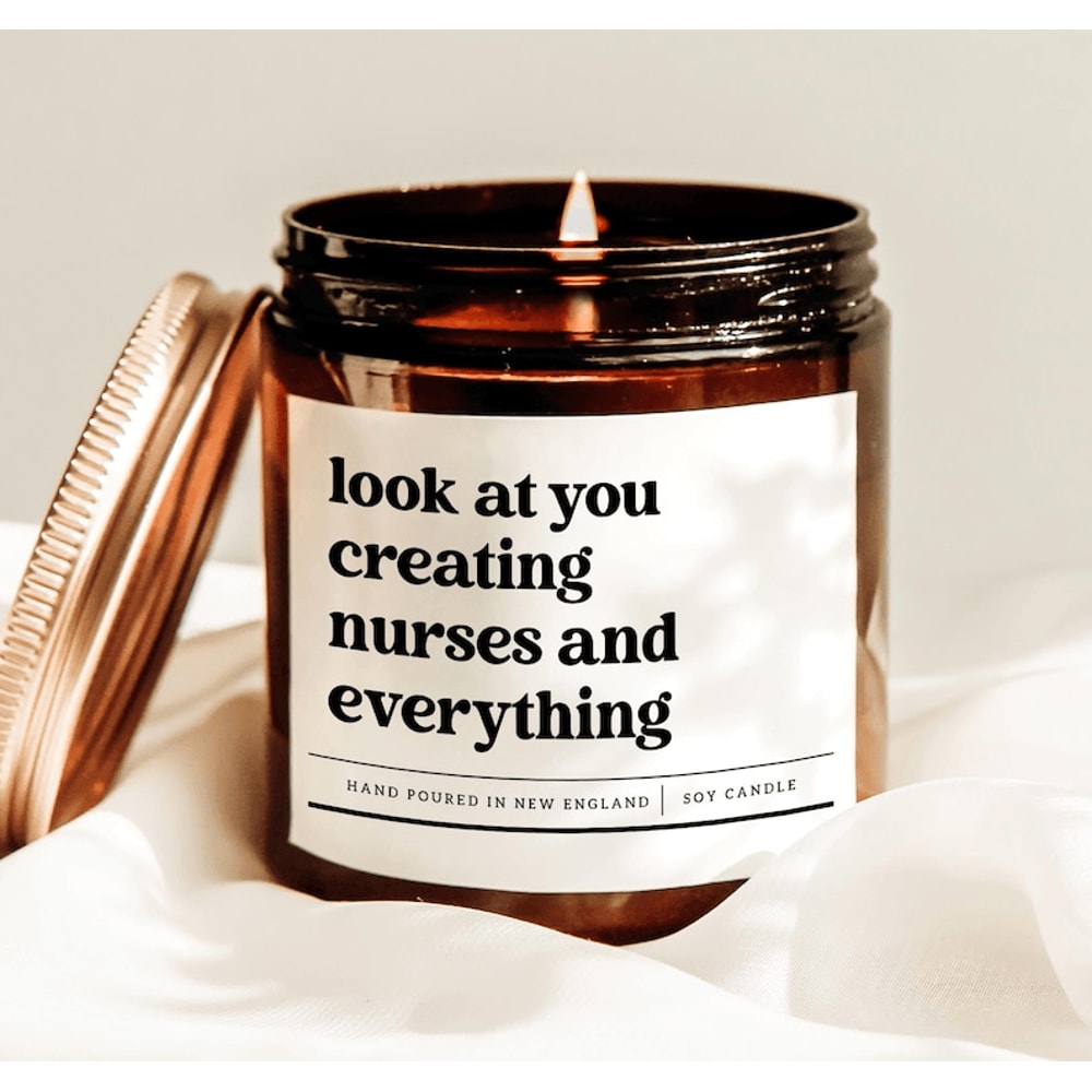 Funny Nursing Instructor Candle Nurse Educator Gift Creating Nurses Candle 0