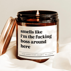 funny boss candle, boss lady gift, sarcastic office candle