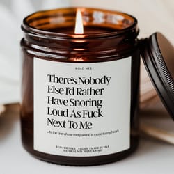 funny snoring personalized soy candle gift for husband boyfriend valentine birthday dad gift