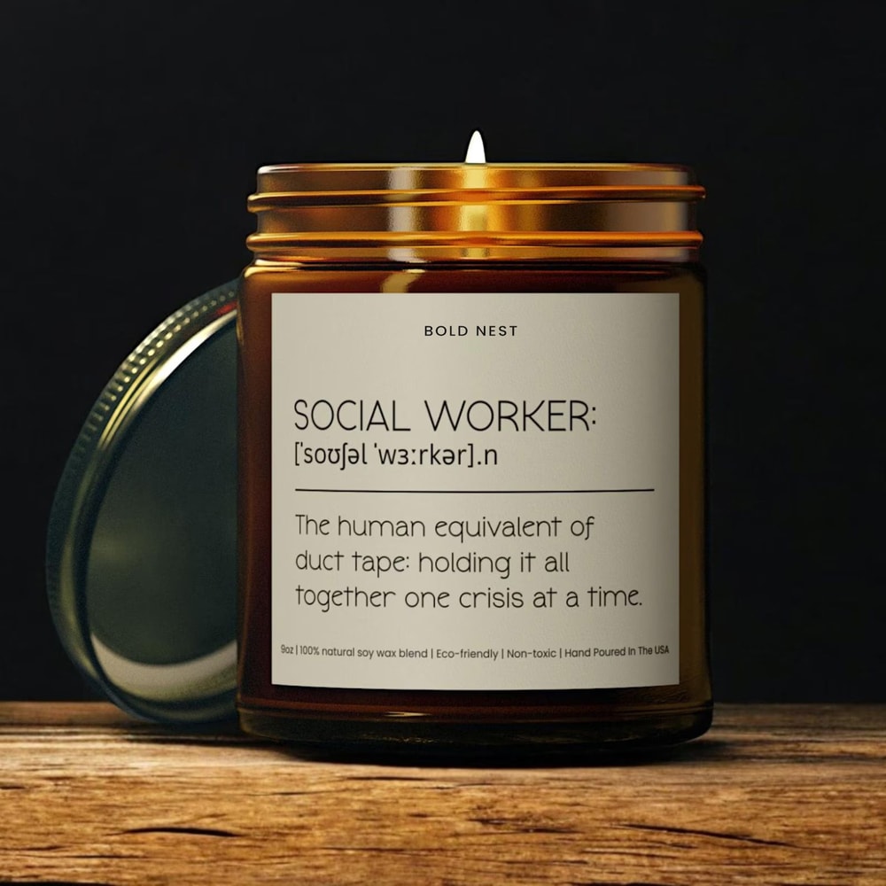 Smells Like You Made It Funny Social Worker Graduation Candle Job Definition Twist Social Work Cong 0