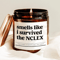 Smells Like I Survived The NCLEX Candle Funny Nurse Graduation Gift 0