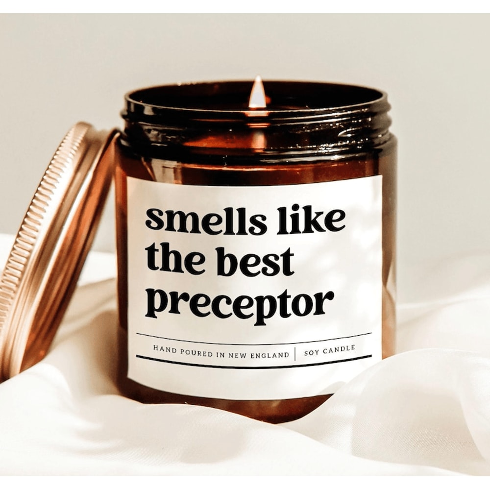 Smells Like The Best Preceptor Candle Nurse Preceptor Gift Nursing School Mentor Appreciation Soy C 0