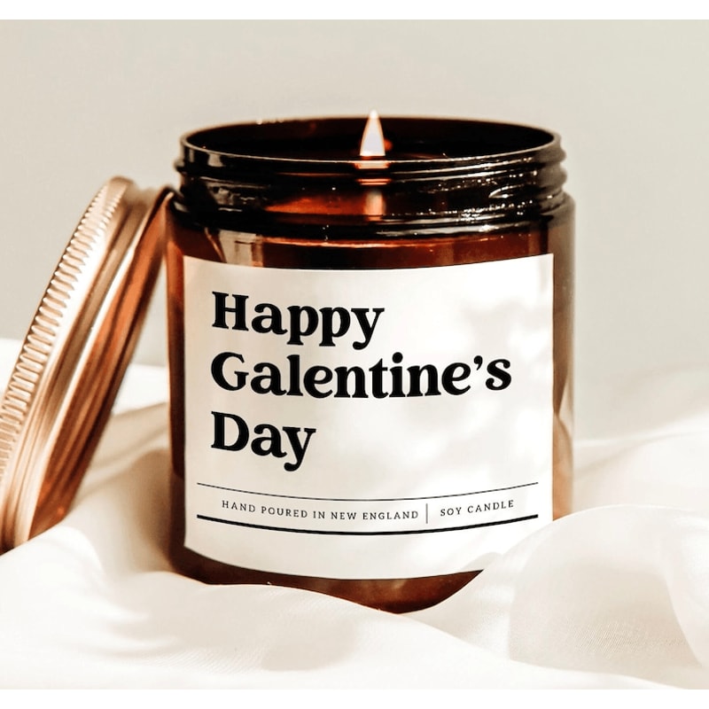 Happy Galentines Day Candle Gift For Best Friend Funny Galentines Soy Candle Cute Friendship Valent 0