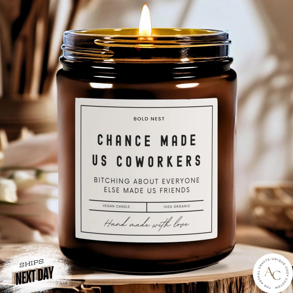 Funny Coworker Leaving Candle Gift Best Friend At Work Farewell Scented Candle 0