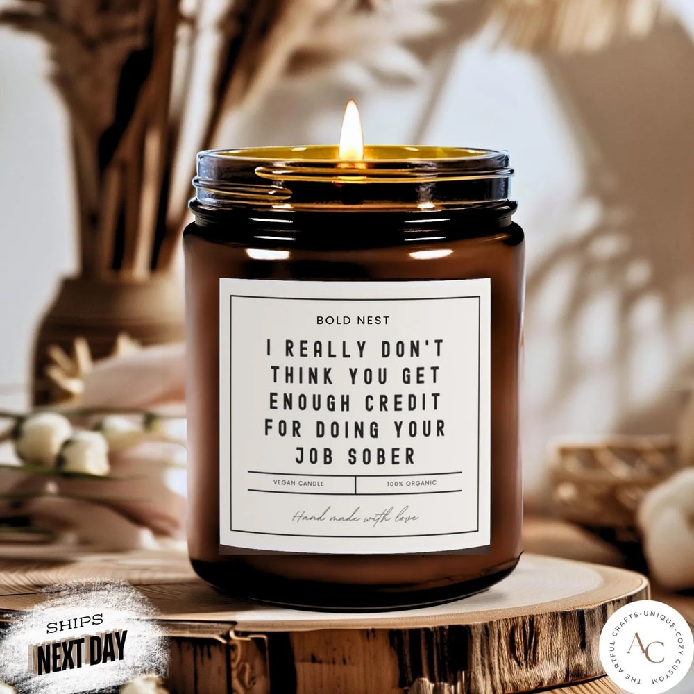 Funny Boss Appreciation Candle Boss Day Gift Office Humor Soy Wax Candle For Manager Secret Santa 0