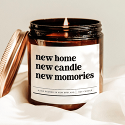 new home new candle new memories housewarming candle funny new home gift cozy soy candle home decor