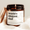 Worlds Okayest Dad Candle Funny Dad Gift Sarcastic Father Gift Soy Candle Fathers Day Home Decor 0