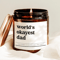 Worlds Okayest Dad Candle Funny Dad Gift Sarcastic Father Gift Soy Candle Fathers Day Home Decor 0
