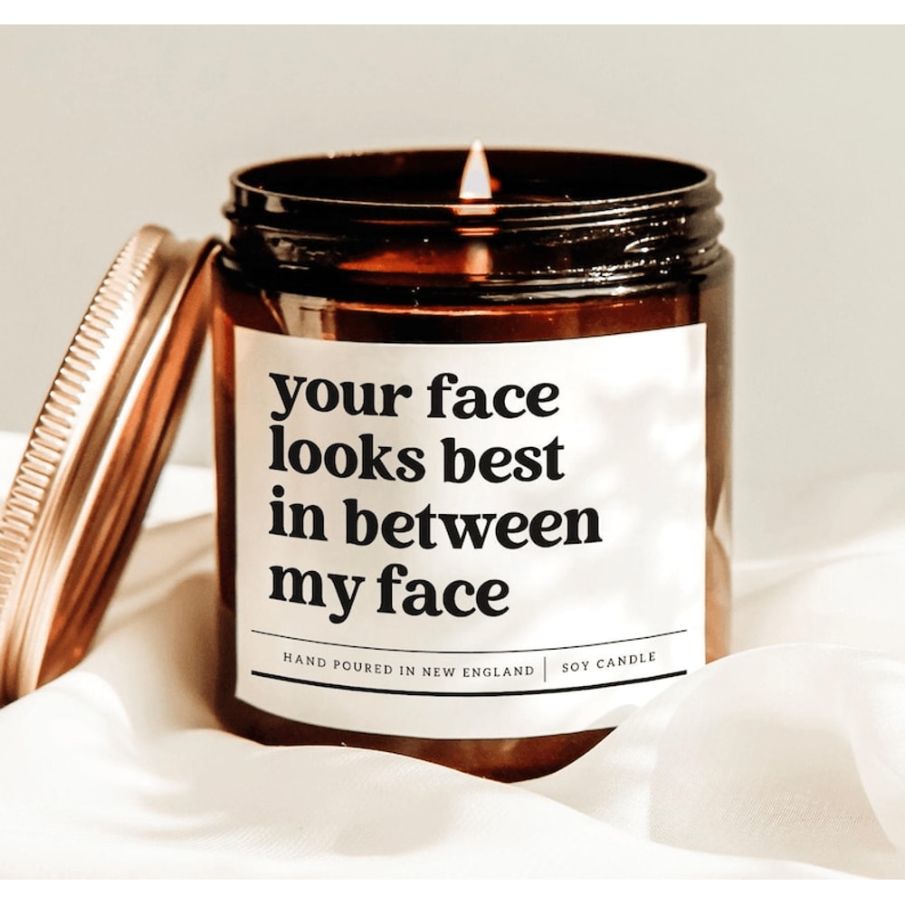 Smells Like Shes Watching Movie Again Candle Funny Custom MovieYour Face Looks Best In Between My L 0