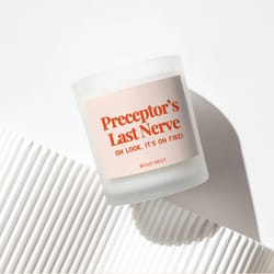 funny nurse candle gift for nursing students | nurse graduation gift, rn humor candle