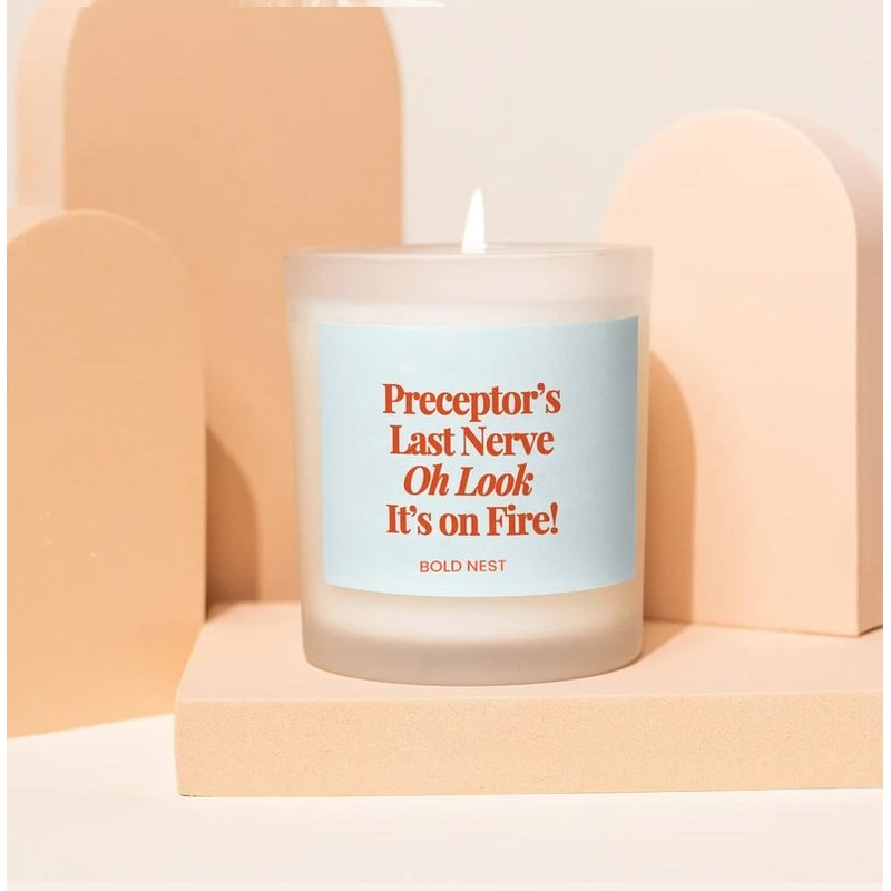Funny Preceptor Candle Gift For Nurses Preceptors Last Nerve Nursing Student Graduation Gift 0
