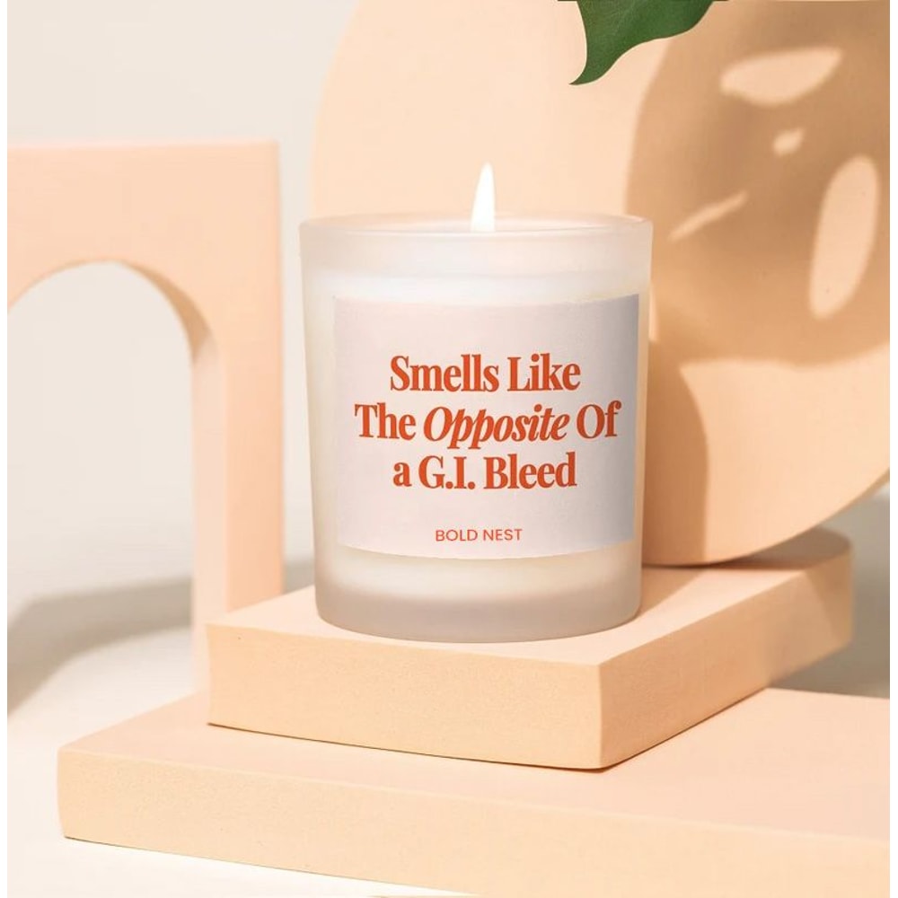 Funny Nurse Candle Gift Smells Like Opposite Of GI Bleed ICU Nurse RN Humor Graduation Gift 0
