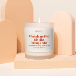 funny clinicals candle gift for nursing students | clinicals are easy nurse graduation gift, nursing school humor cand