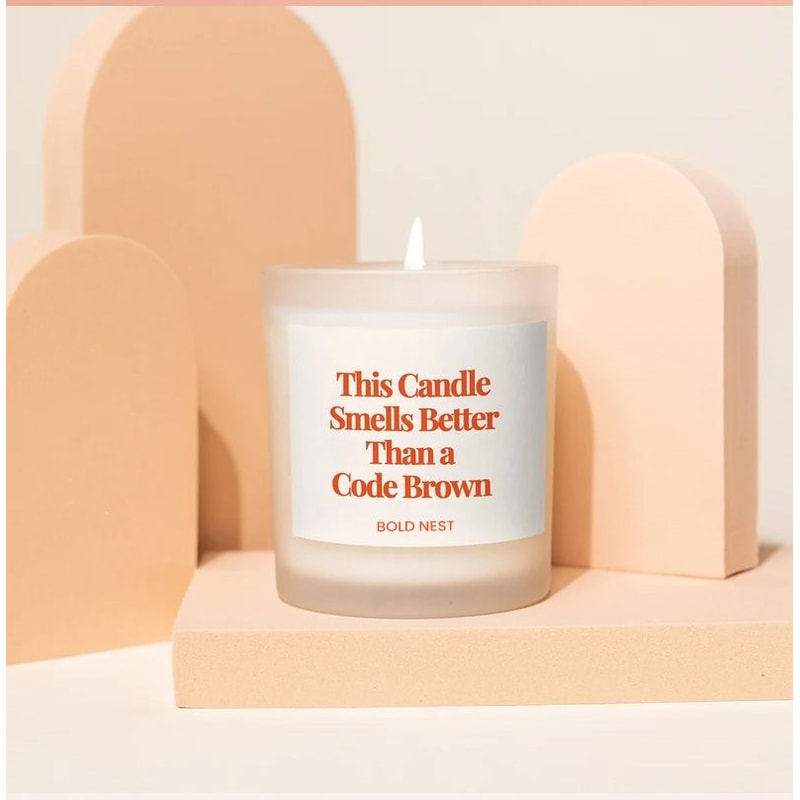 Funny Nurse Candle Gift Smells Better Than Code Brown Nursing Student RN Graduation Humor Candle 0