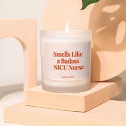 funny nurse candle gift for nursing students | nurse gift graduation & appreciation candle