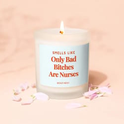 funny nurse candle gift for nursing students | graduation & nurse appreciation humor candle, unique rn gift