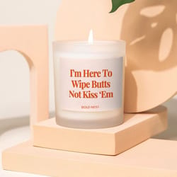 funny nurse candle gift for her | rn, cna nurse appreciation candle, nursing graduation humor gift