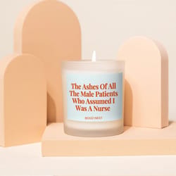 funny nurse candle gift for nursing students | graduation & nurse appreciation humor candle