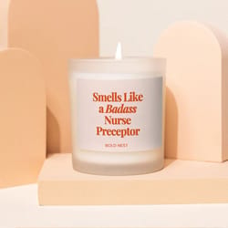 funny nurse preceptor candle gift | nursing school appreciation & graduation thank you candle
