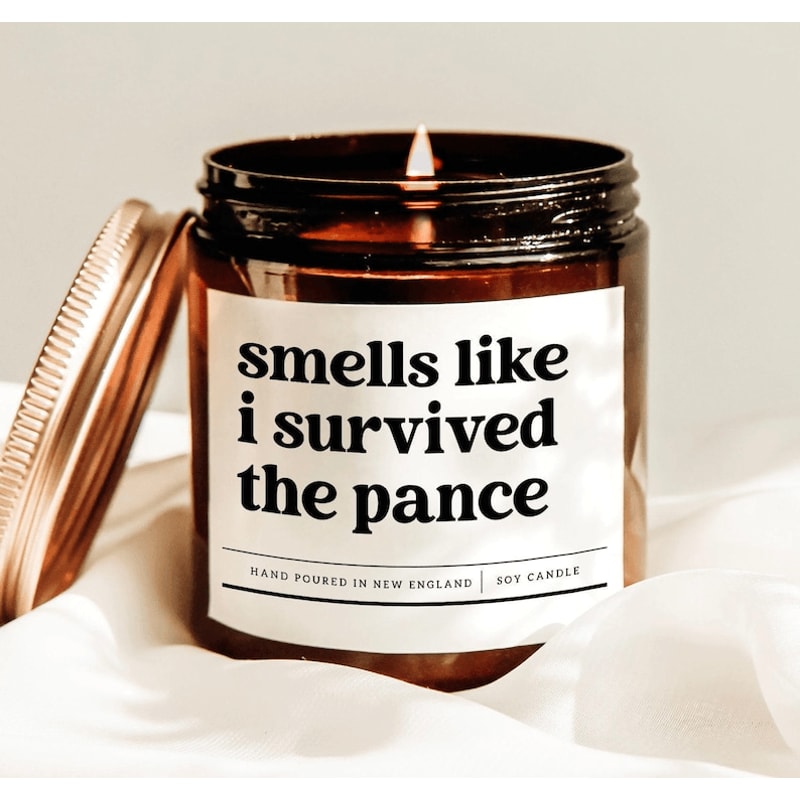Smells Like I Survived The Pance Funny PA Graduation Candle 0