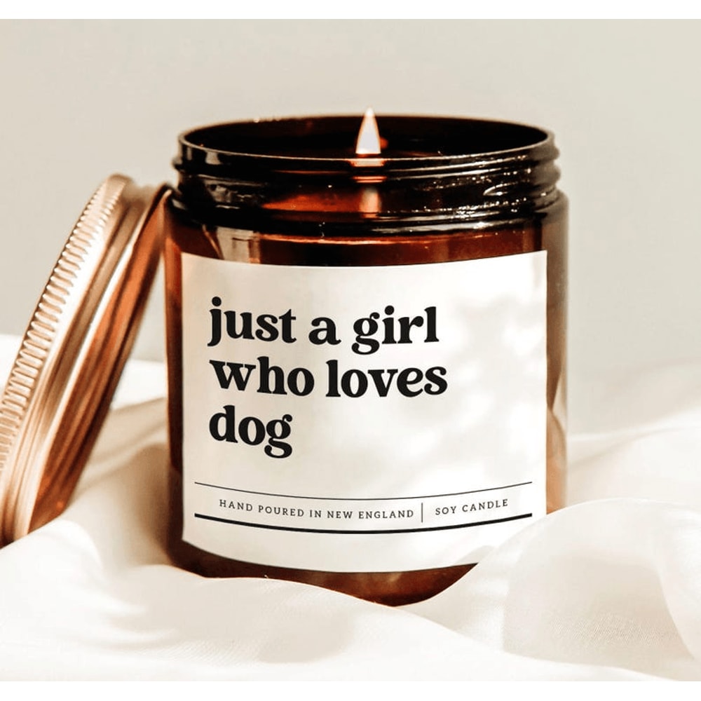 Dog Lover Candle Gift For Women Funny Dog Mom Soy Candle Cute Pet Lover Gift Minimalist Candle For 0