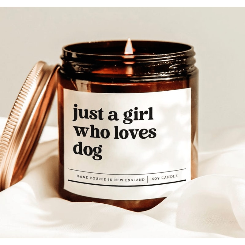 Dog Lover Candle Gift For Women Funny Dog Mom Soy Candle Cute Pet Lover Gift Minimalist Candle For 0