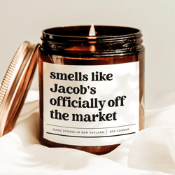 engagement candle gift personalized wedding candle funny bridal shower gift soy candle for newly engaged couple