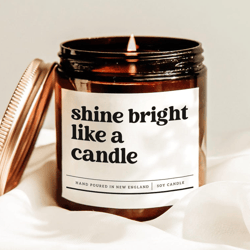 inspirational soy candle gift motivational candle minimalist home decor positive quote candle encouragement gift