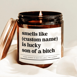 personalized funny candle gift custom name soy candle for boyfriend husband fiance birthday gag gift for couples