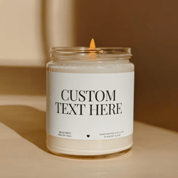 custom soy candle personalized label candle create your own funny gift candle