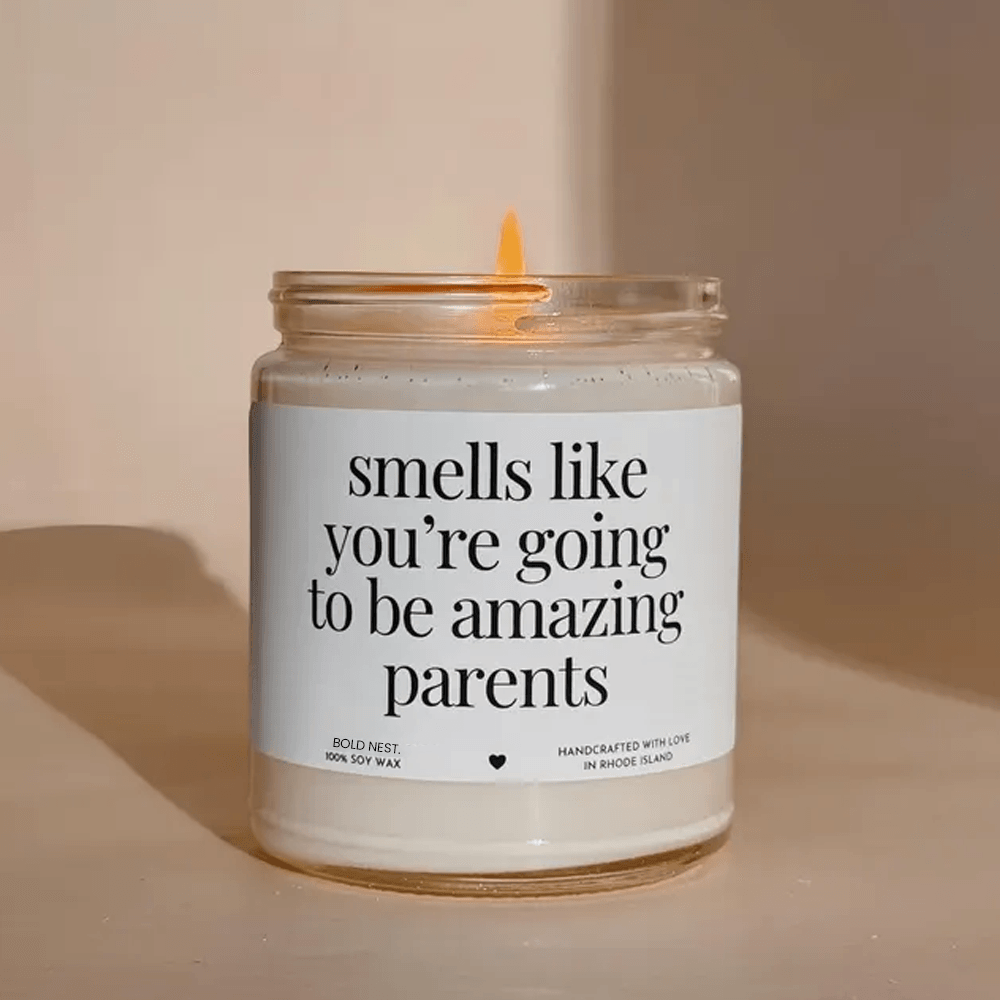 Gifts For Expectant Parents Funny New Parent Soy Candle Pregnancy Announcement Baby Shower Gift For 0