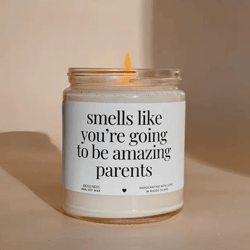 gifts for expectant parents funny new parent soy candle pregnancy announcement baby shower gift for mom dad