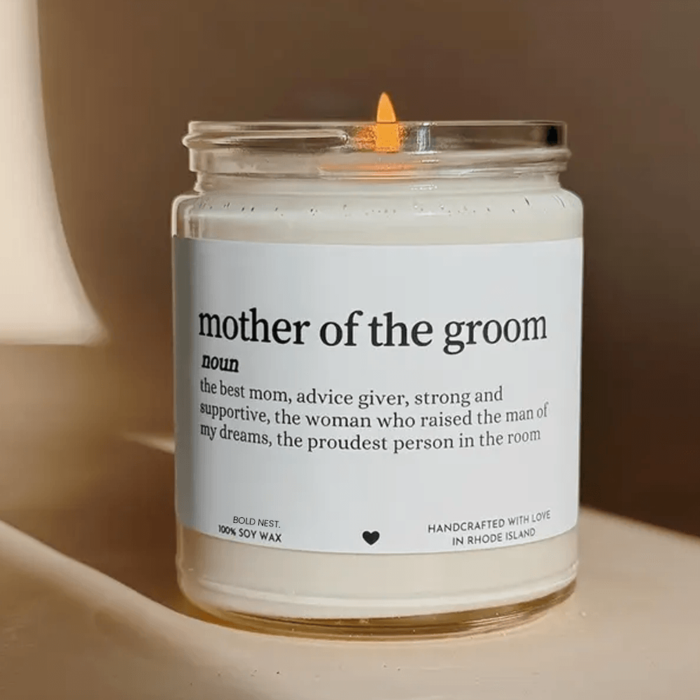 Mother Of The Groom Gift Mother In Law Candle Wedding Day Gift Soy Wax Candle For Groom Mom Bridal 0