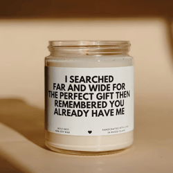 funny candle gift for him personalized boyfriend gift for men