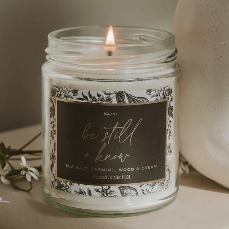 Be Still And Know Soy Candle Christian Faith Candle Gift For Prayer Peace Encouragement 0