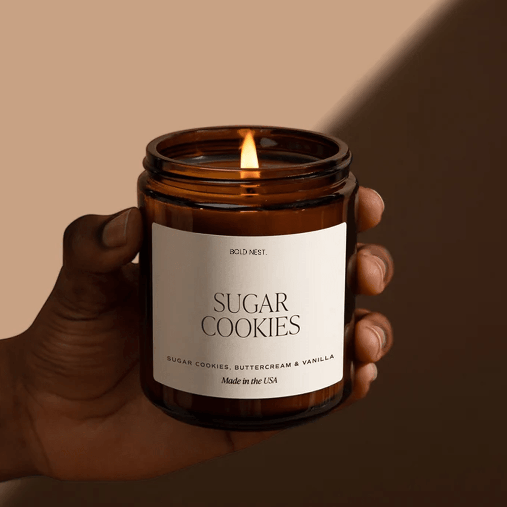 Sugar Cookie Soy Candle Christmas Cookie Scented Candle With Buttercream Vanilla Fragrance 0