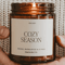 Cozy Season Soy Candle Woods Warm Spice Citrus Fall Scented Autumn Candle 0
