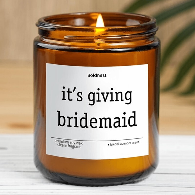 Bridesmaid Proposal Candle Funny Bridesmaid Gift Bridesmaid Ask Gift Maid Of Honor Proposal Bridal 0