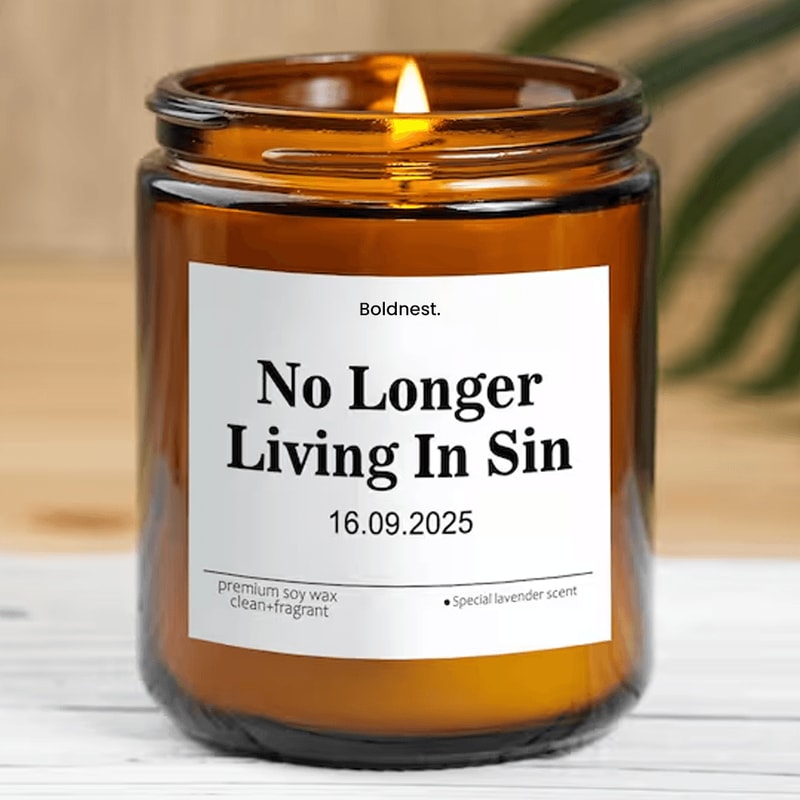 Funny Engagement Candle Engagement Gift For Couple Wedding Countdown Gift Newly Engaged Gift Bride 0